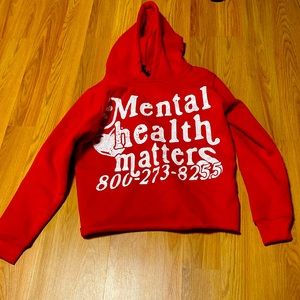 Euphoric Brand Mental Health Matters Pre-Cropped hoodie